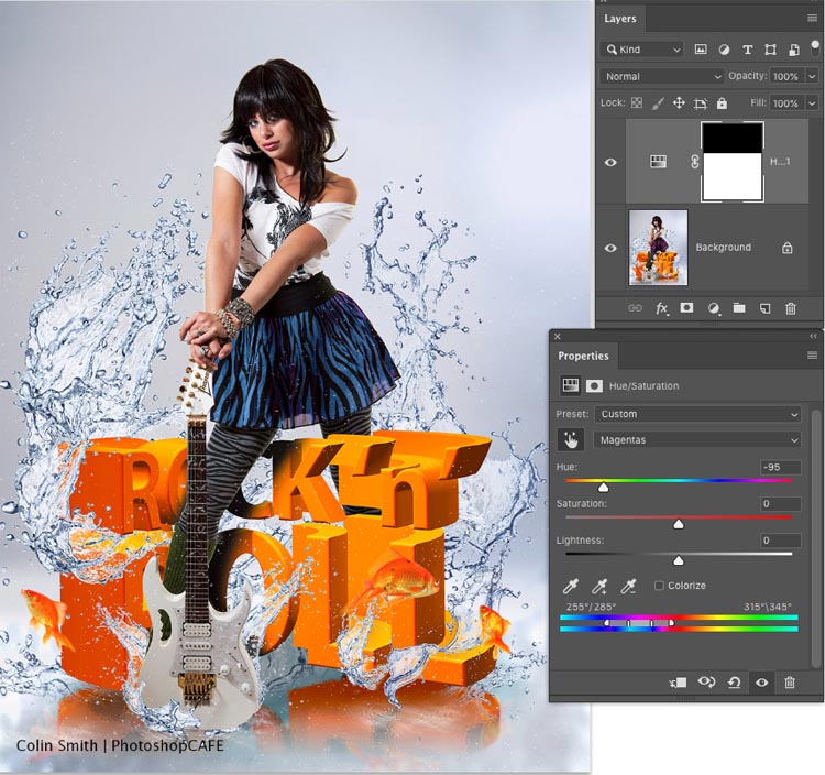 Changing specific color in Photoshop