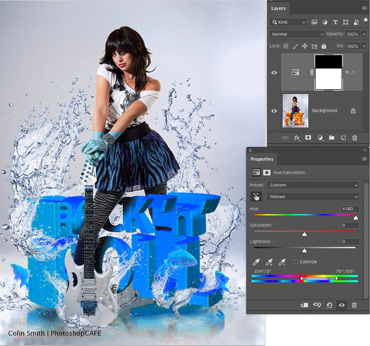 now photoshop has changed it to blue