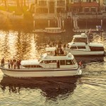 Newport harbor, from above by drone