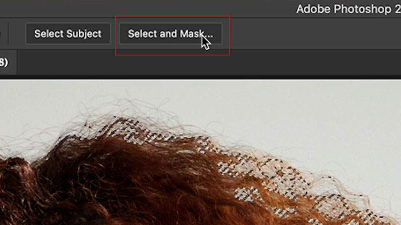 select and mask in Photoshop 2021