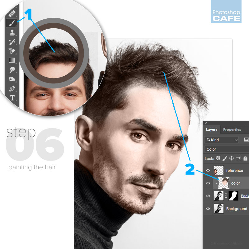 colorize hair in photoshop